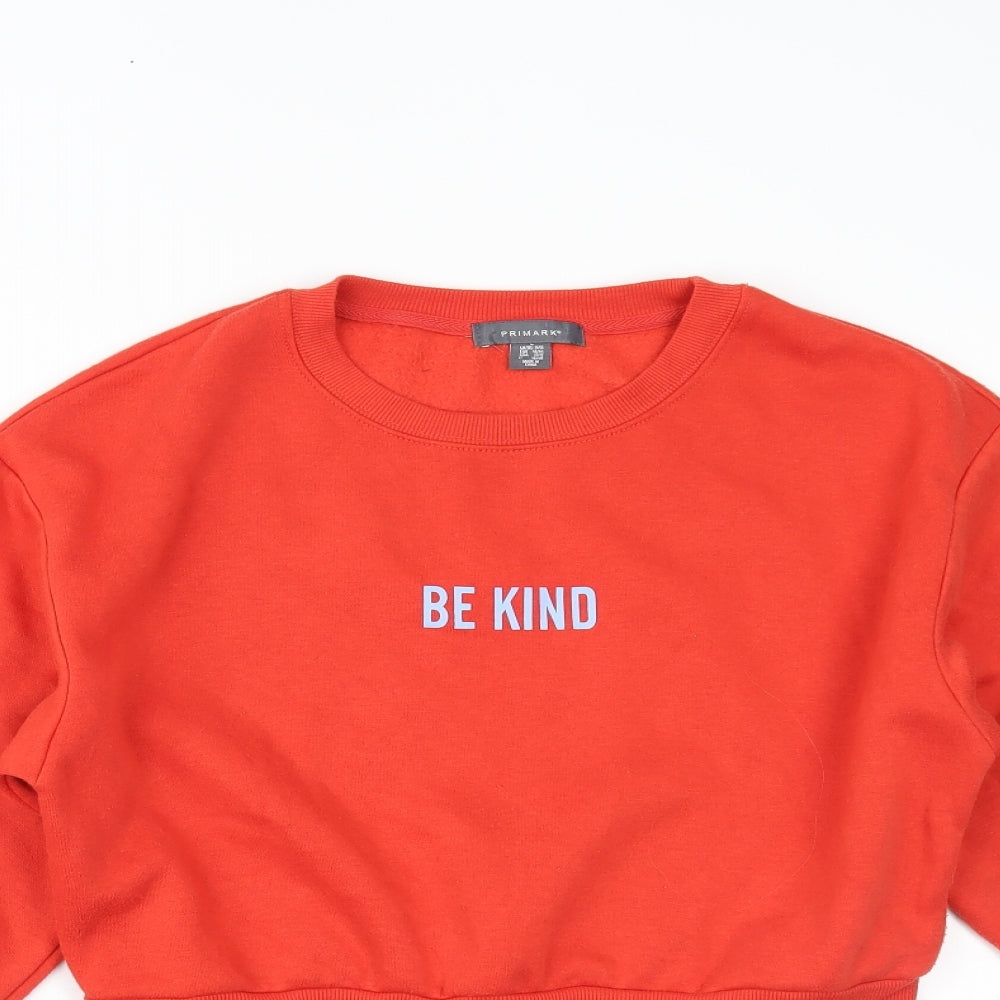 Primark Womens Orange   Pullover Jumper Size L