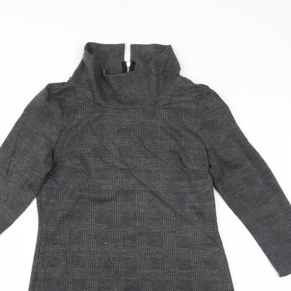 NEXT Womens Grey Plaid  Mini  Size 6