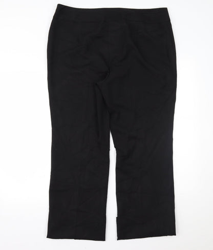 Arcadia Womens Black   Trousers  Size 18 L31.5 in
