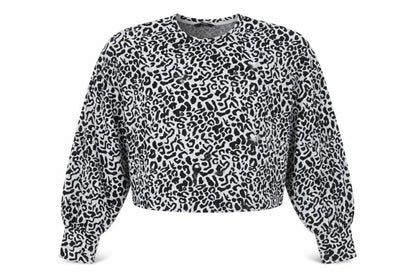 George Womens Grey Animal Print  Pullover Jumper Size M