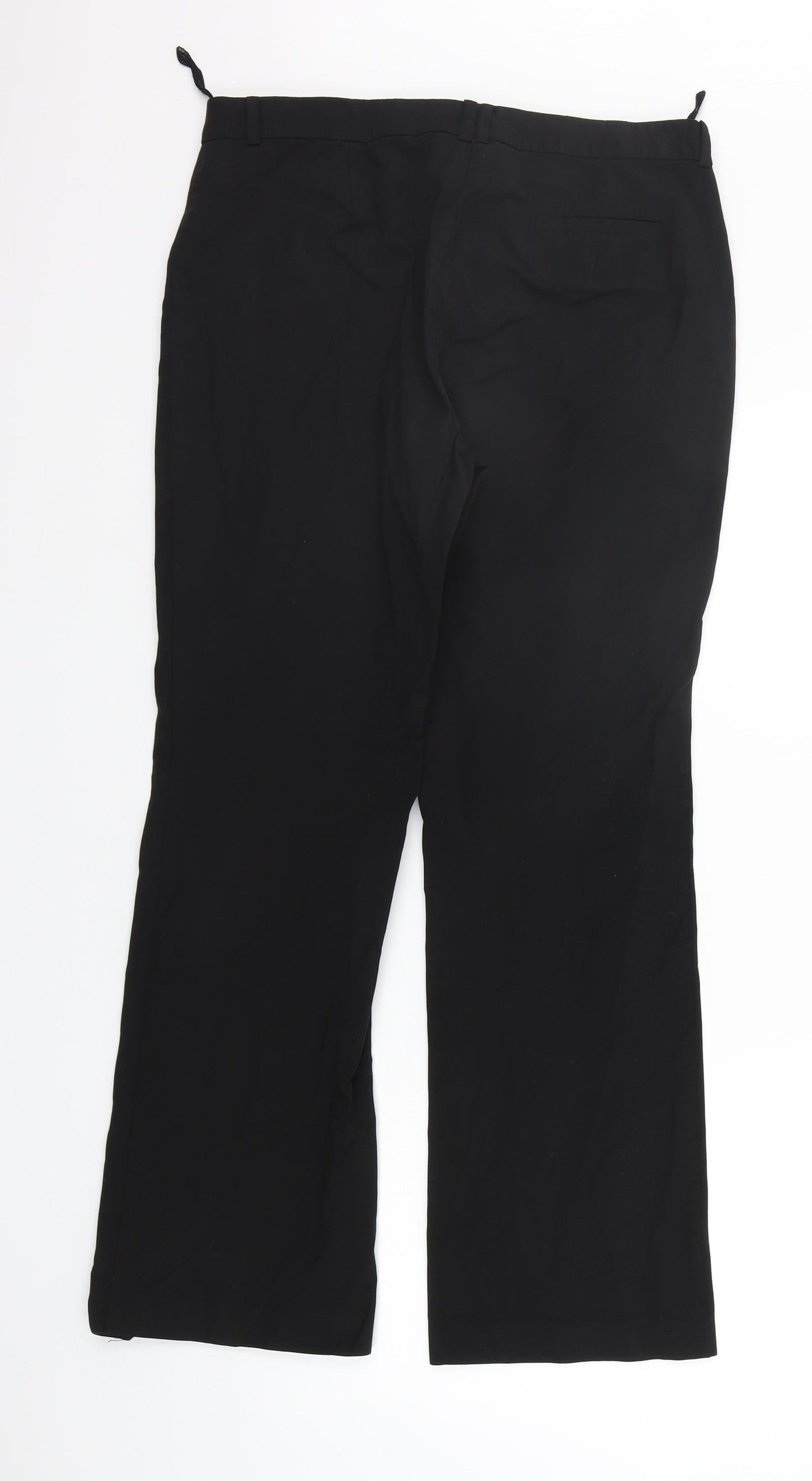 Womens UK Size 12 Marks and Spencer Regular Fit  Black Trousers