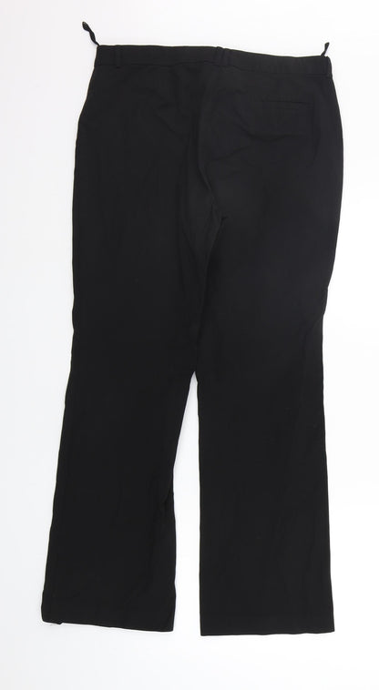 Womens UK Size 12 Marks and Spencer Regular Fit  Black Trousers