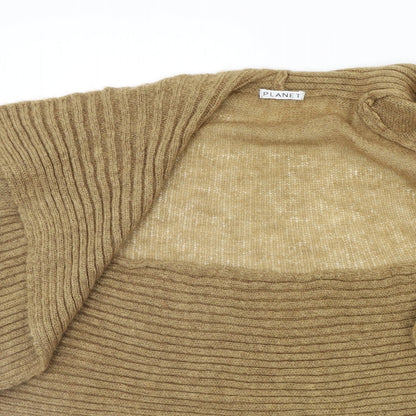 Womens UK Size L PLANET Beige Cardigan Jumper