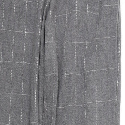 Brandy Melville Womens Grey Check  Trousers  One Size L26 in