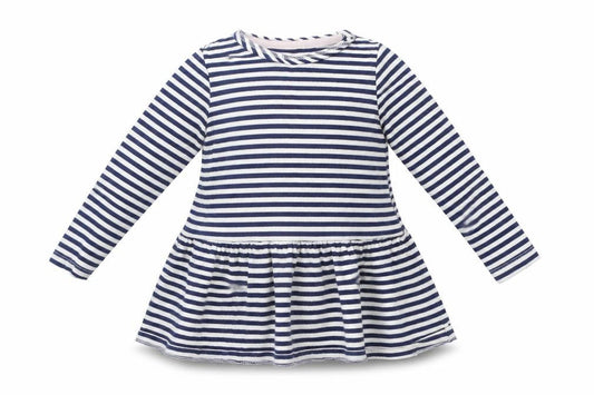 F&F Boys Blue Striped  T-Shirt Dress  Size 18-24 Months