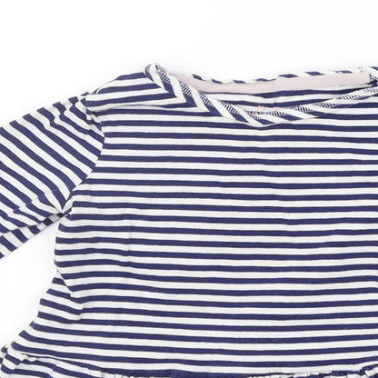 F&F Boys Blue Striped  T-Shirt Dress  Size 18-24 Months