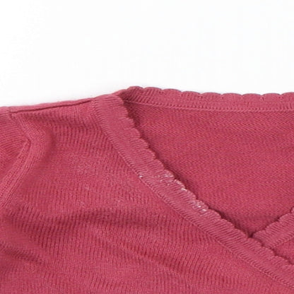 Marks and Spencer Girls Red   Pullover Jumper Size 0-3 Months