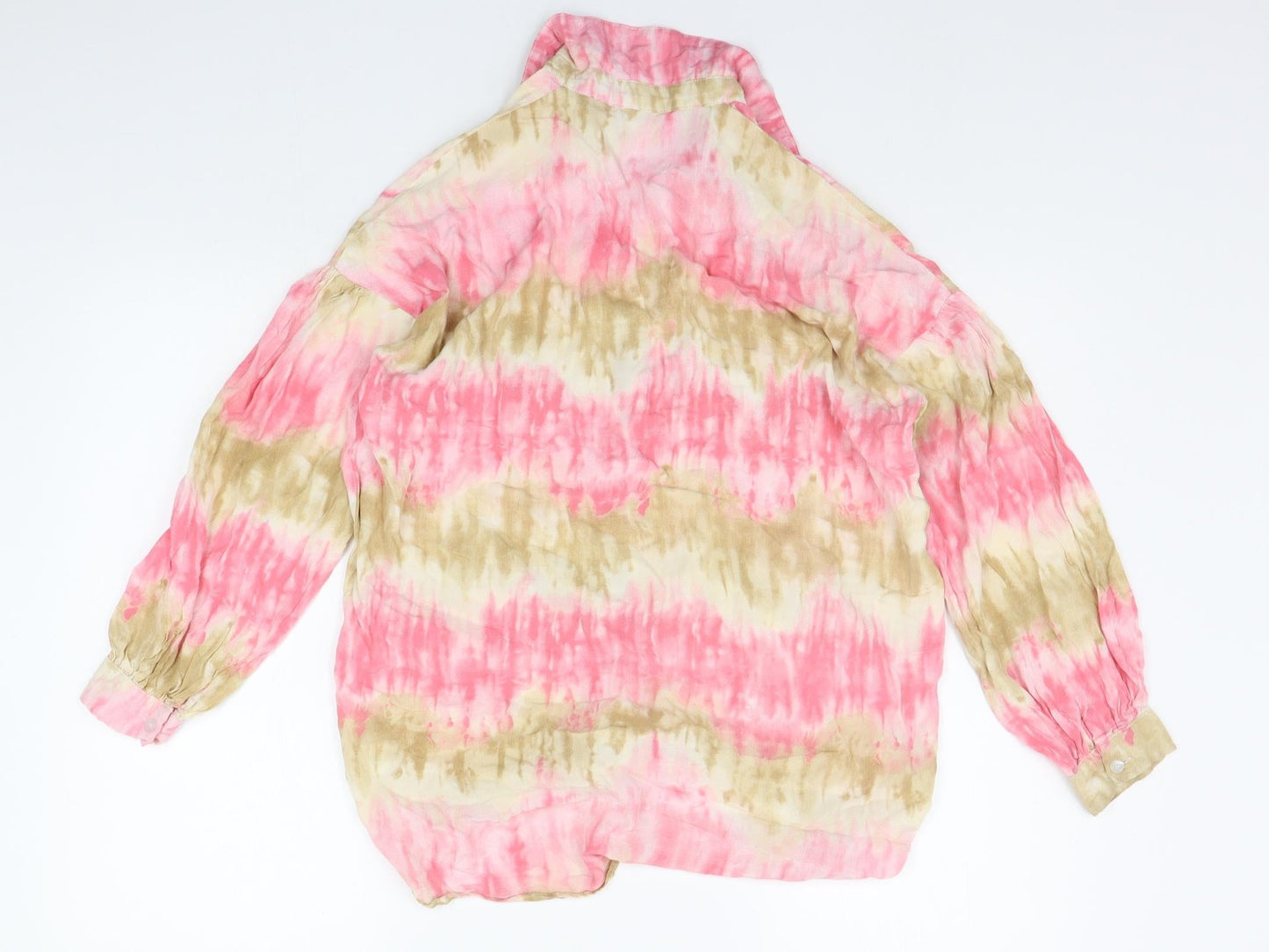 I SAW IT FIRST Womens Multicoloured Geometric  Basic Button-Up Size 8