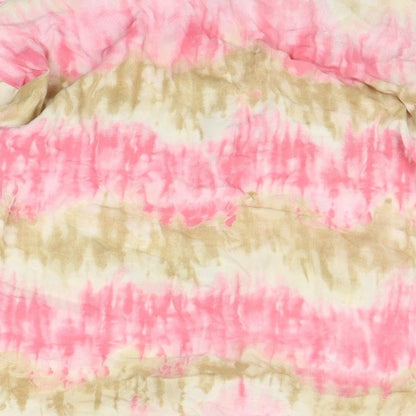 I SAW IT FIRST Womens Multicoloured Geometric  Basic Button-Up Size 8