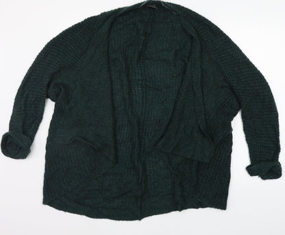 Womens UK Size XS ICHI Green Cardigan Jumper