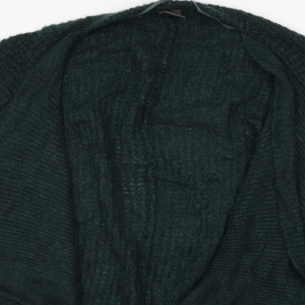 Womens UK Size XS ICHI Green Cardigan Jumper