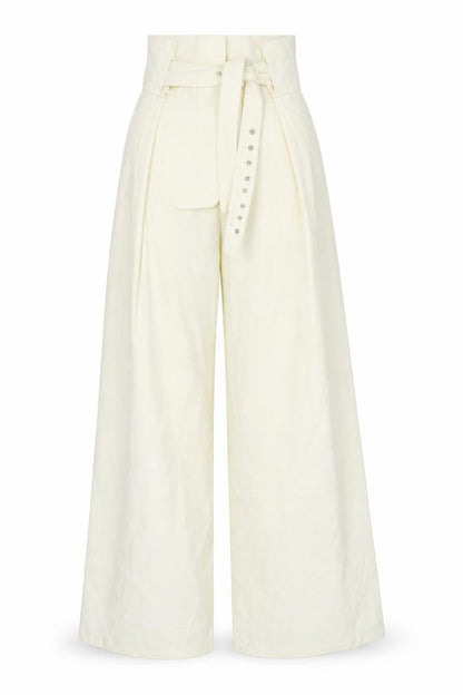 Womens UK Size 10 Misspap Regular Fit  Yellow Trousers