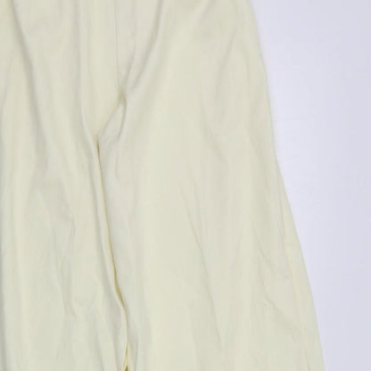 Womens UK Size 10 Misspap Regular Fit  Yellow Trousers