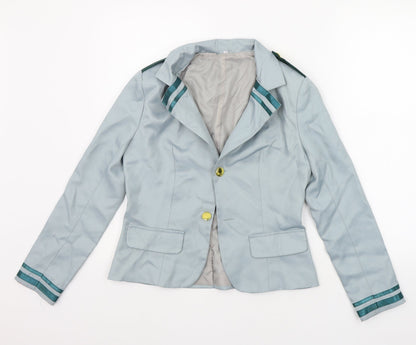 Womens UK Size S Preworn Regular Blue Suit Jacket