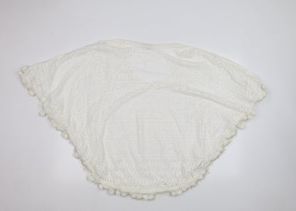 Calypso Womens White   Pullover Jumper Size S