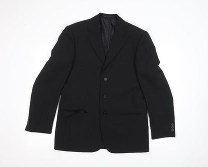 George Mens Black   Jacket Suit Jacket Size 38