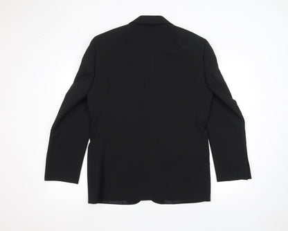 George Mens Black   Jacket Suit Jacket Size 38