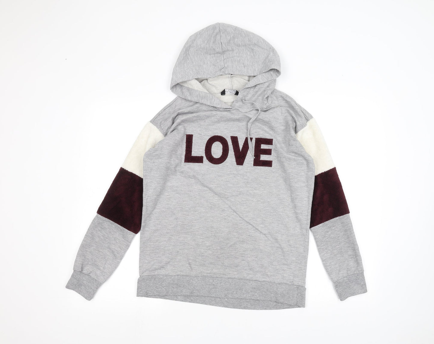 Select Womens Grey   Pullover Hoodie Size 12