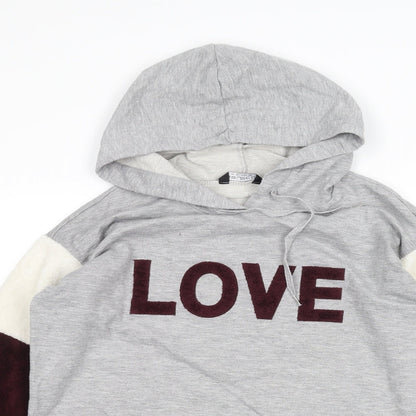 Select Womens Grey   Pullover Hoodie Size 12