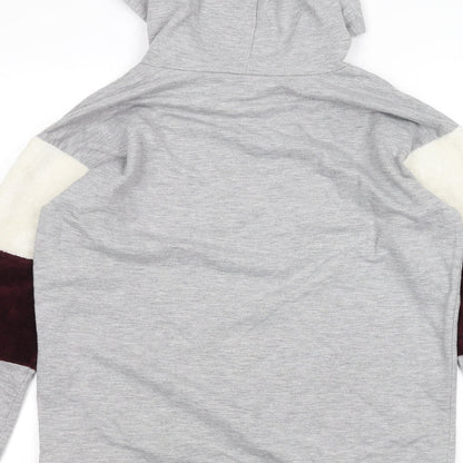 Select Womens Grey   Pullover Hoodie Size 12