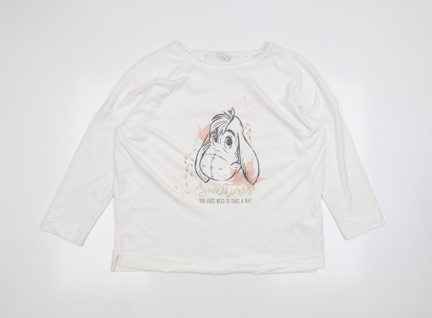 Disney Womens White   Pullover Jumper Size 12