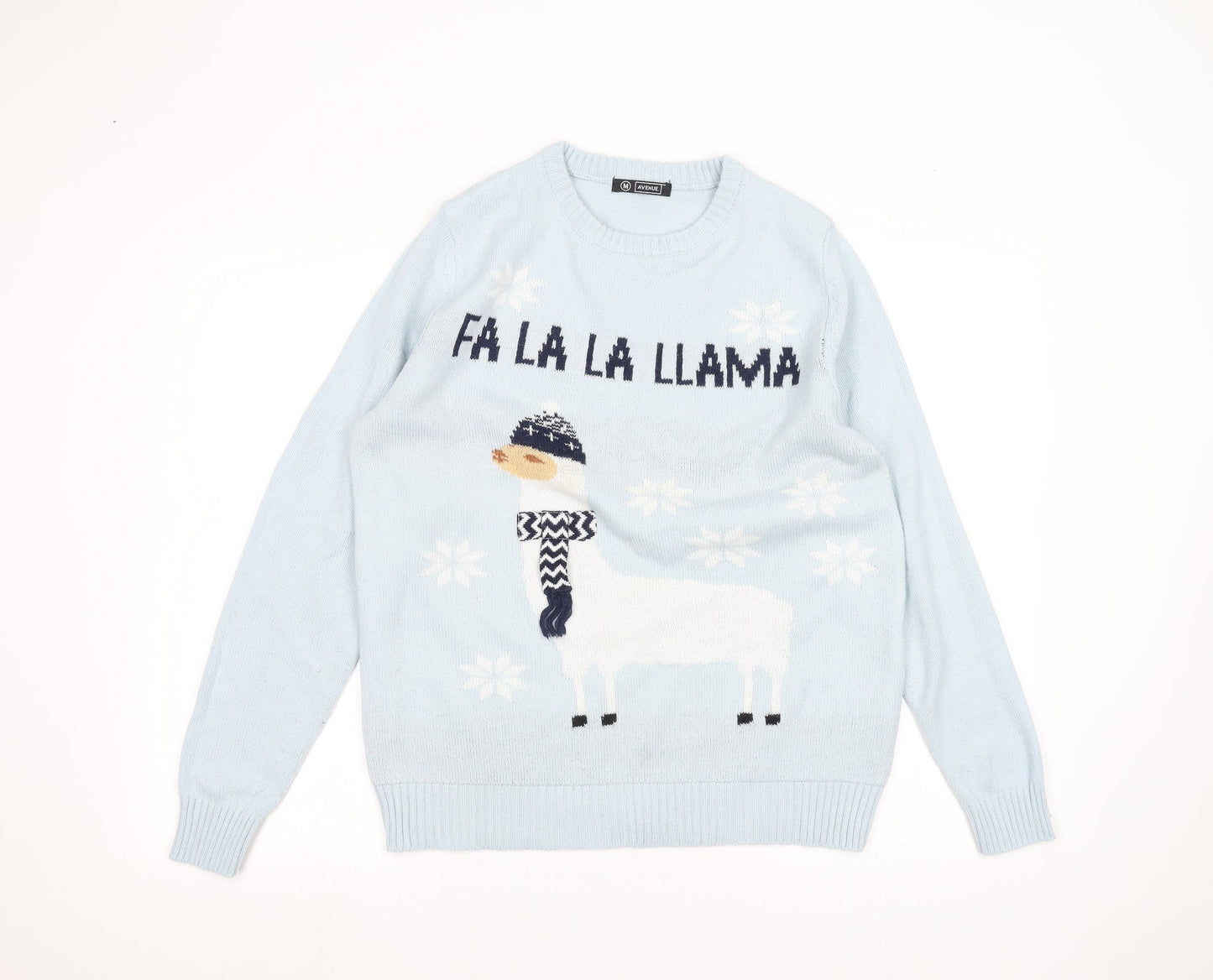 Avenue Mens Blue   Pullover Jumper Size M