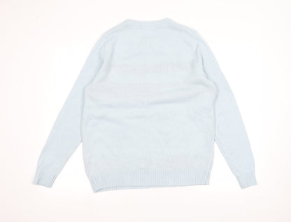 Avenue Mens Blue   Pullover Jumper Size M