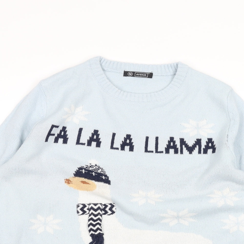 Avenue Mens Blue   Pullover Jumper Size M