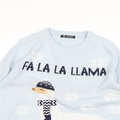 Avenue Mens Blue   Pullover Jumper Size M