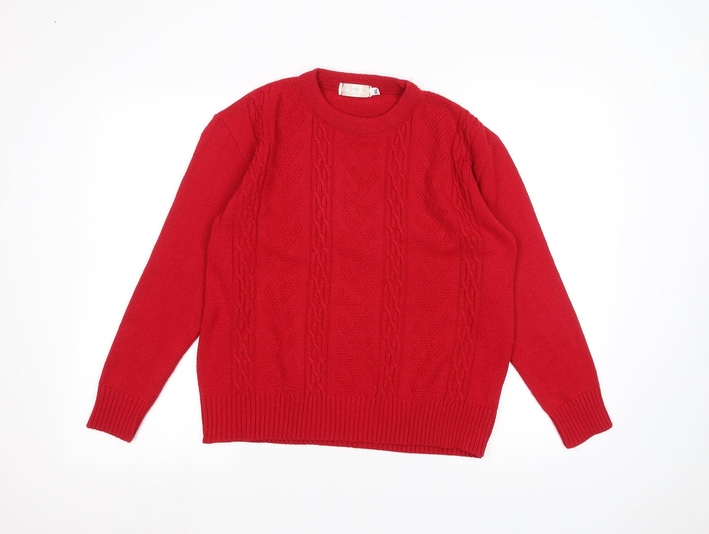 Womens UK Size XL Choice Red Pullover Jumper