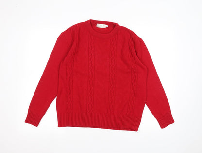 Womens UK Size XL Choice Red Pullover Jumper