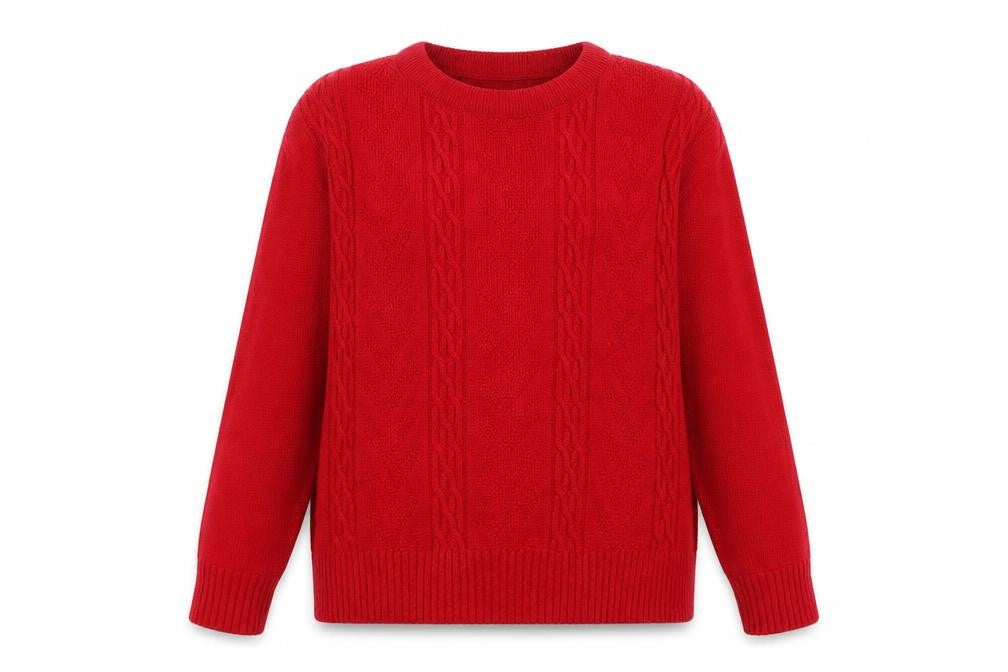 Womens UK Size XL Choice Red Pullover Jumper