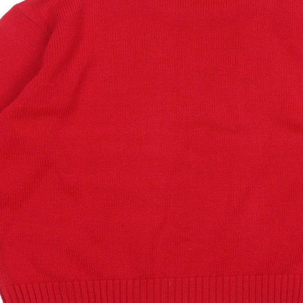 Womens UK Size XL Choice Red Pullover Jumper