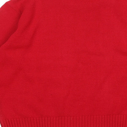 Womens UK Size XL Choice Red Pullover Jumper