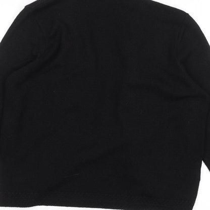 Claudia Ciuti Womens Black   Cape Jumper Size M