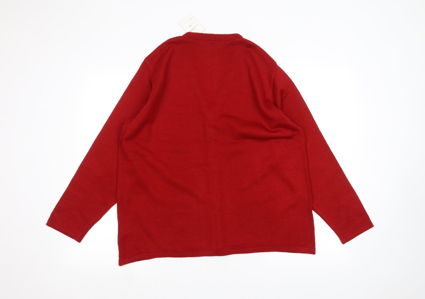 Beau Monde Womens Red   Jacket Coatigan Size L