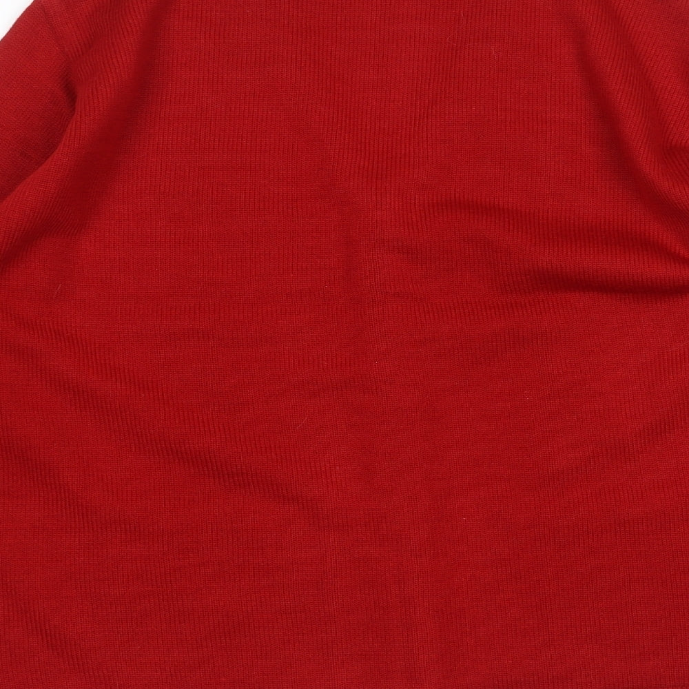 Beau Monde Womens Red   Jacket Coatigan Size L