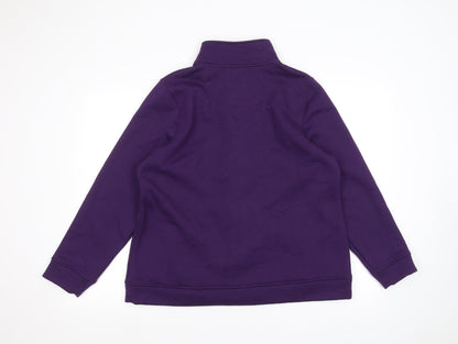 Womens UK Size M BM Purple Full Zip Jumper