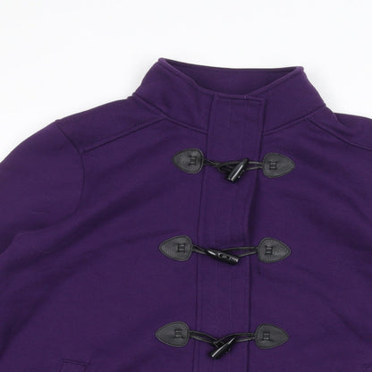 Womens UK Size M BM Purple Full Zip Jumper