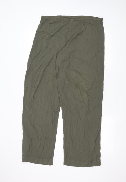 Womens UK Size 16 Marks and Spencer Regular Fit  Green Trousers