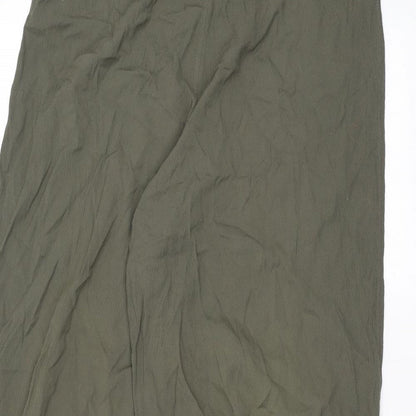 Womens UK Size 16 Marks and Spencer Regular Fit  Green Trousers