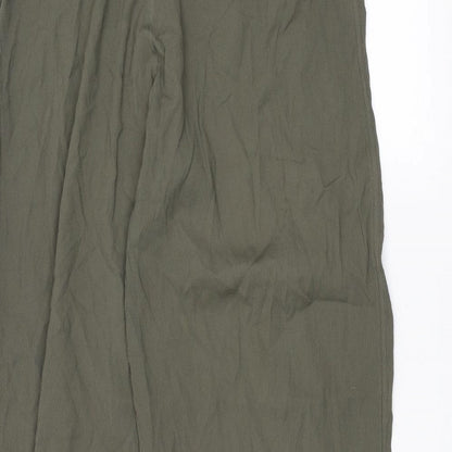 Womens UK Size 16 Marks and Spencer Regular Fit  Green Trousers