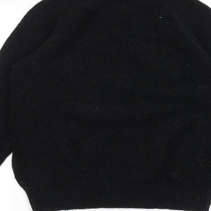 Womens UK Size XS H&M Black Pullover Jumper