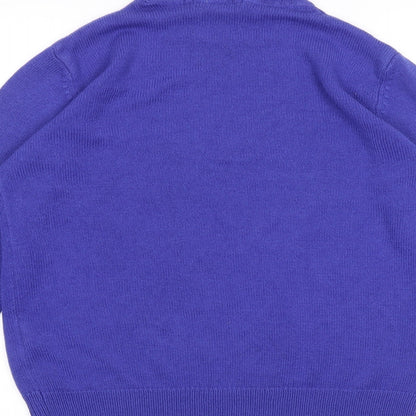 Womens UK Size 10 Damart Purple Basic T-Shirt