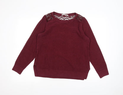 George Womens Red   Pullover Jumper Size 14
