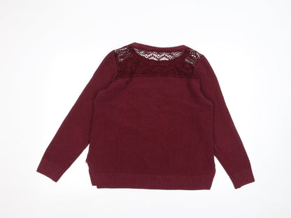 George Womens Red   Pullover Jumper Size 14