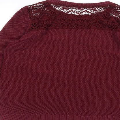 George Womens Red   Pullover Jumper Size 14