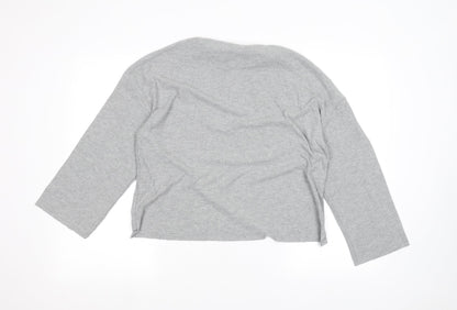 Womens UK Size 6 Topshop Grey Basic T-Shirt