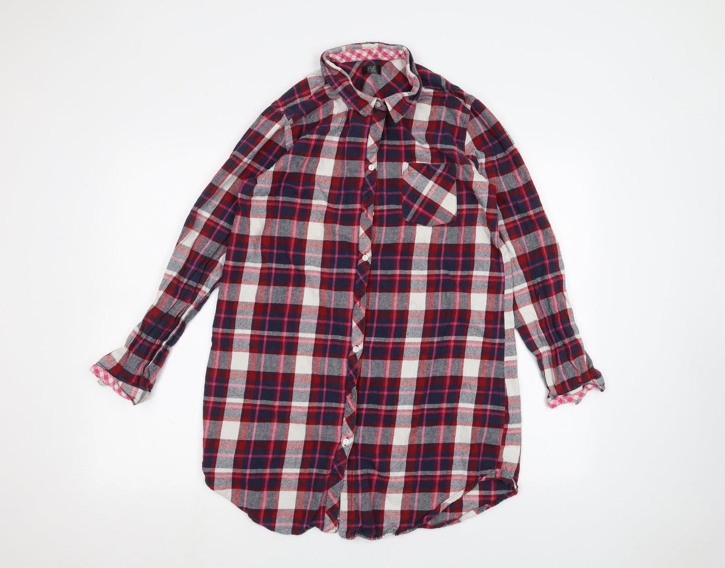 F&F Womens Red   Basic Button-Up Size 12