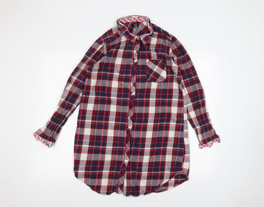 F&F Womens Red   Basic Button-Up Size 12
